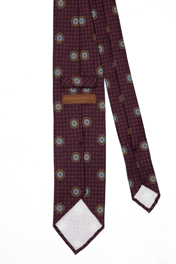 3-Fold Untipped Palumbo Grenadine Silk – Bordeaux
