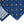 3-Fold Untipped Caruso English Silk – Floral Blue