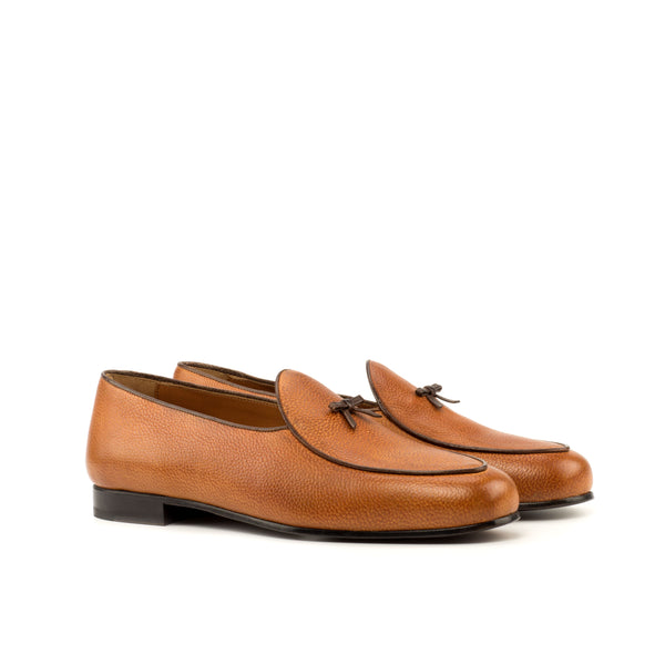 Belgian Loafers Leather Full Grain - Cognac