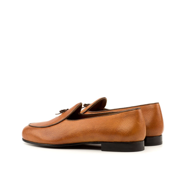 Belgian Loafers Leather Full Grain - Cognac